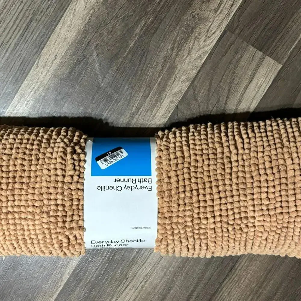 Everyday Chenille Bath Runner - Rust- 20 x 58 Room Essentials New